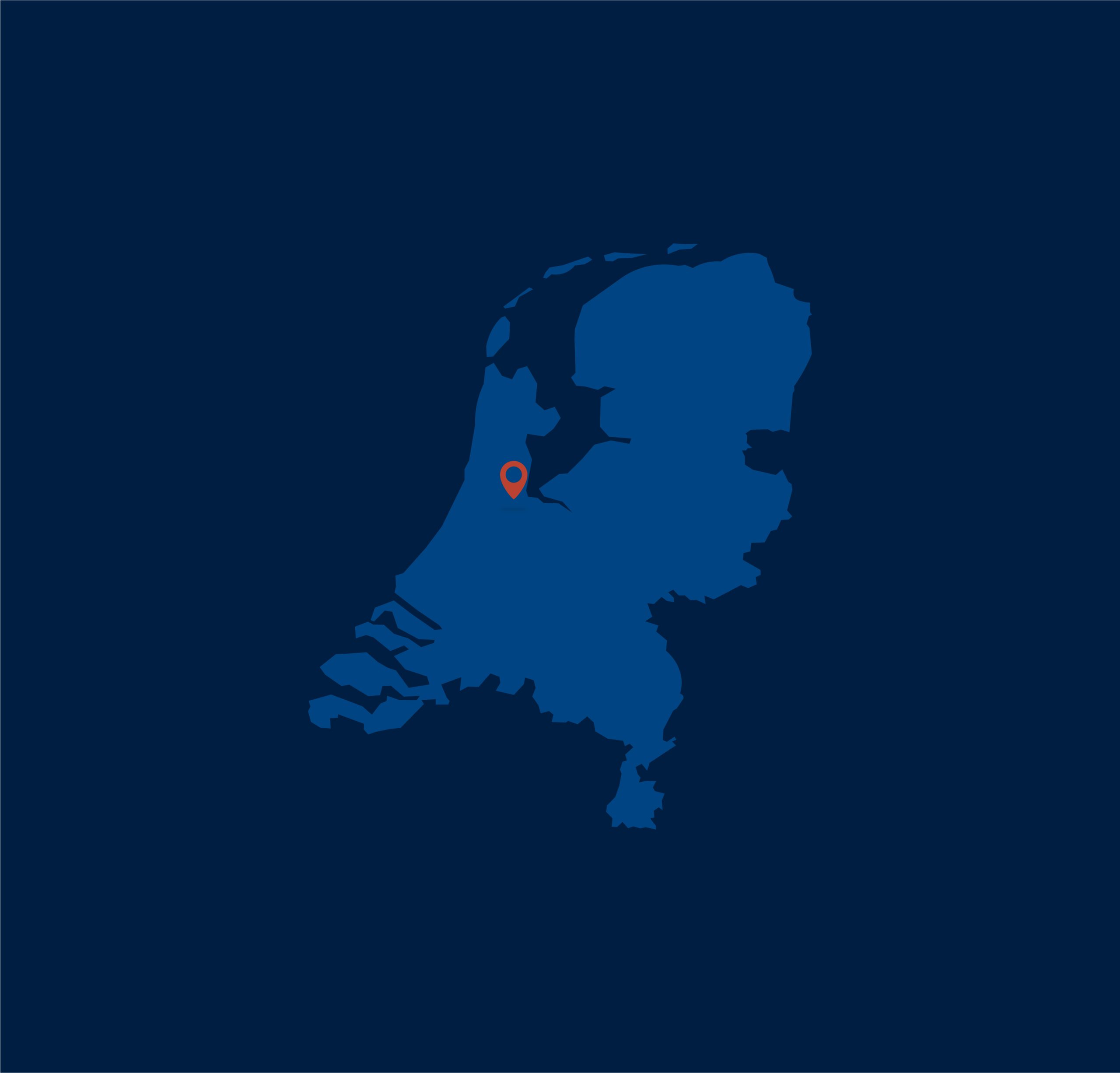 A map showing the VANEPS location in Amsterdam